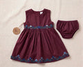 Summer Maroon Frock