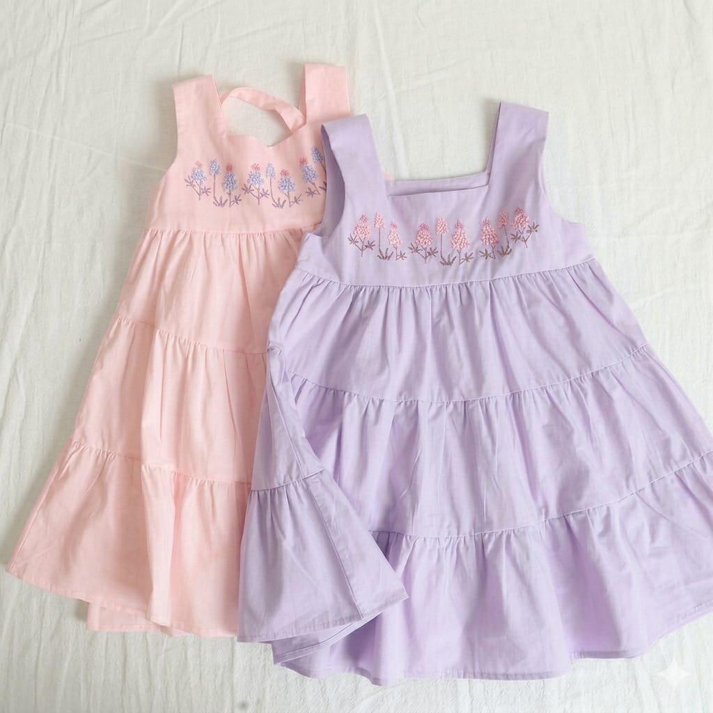 Embroidered Frock (Handmade with love) Set of 2