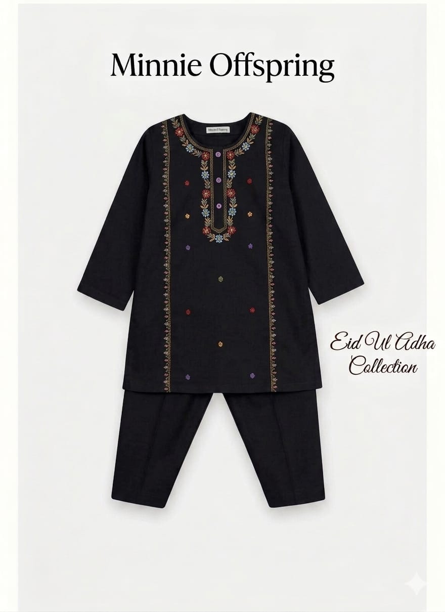 Embroidered Kameez & Trousers