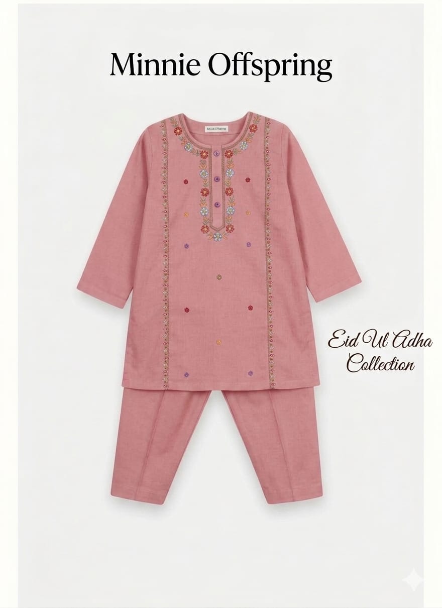 Embroidered Kameez & Trousers