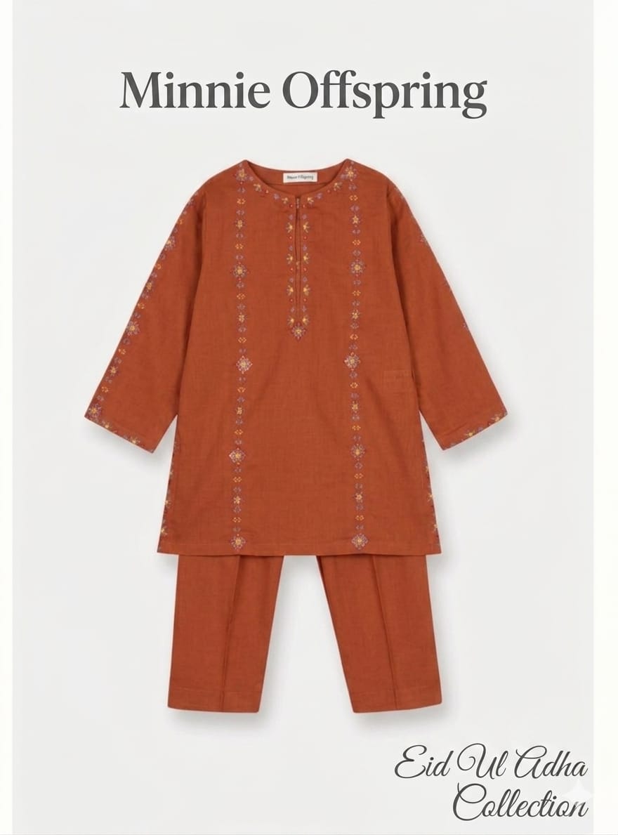 Embroidered Kameez & Trousers