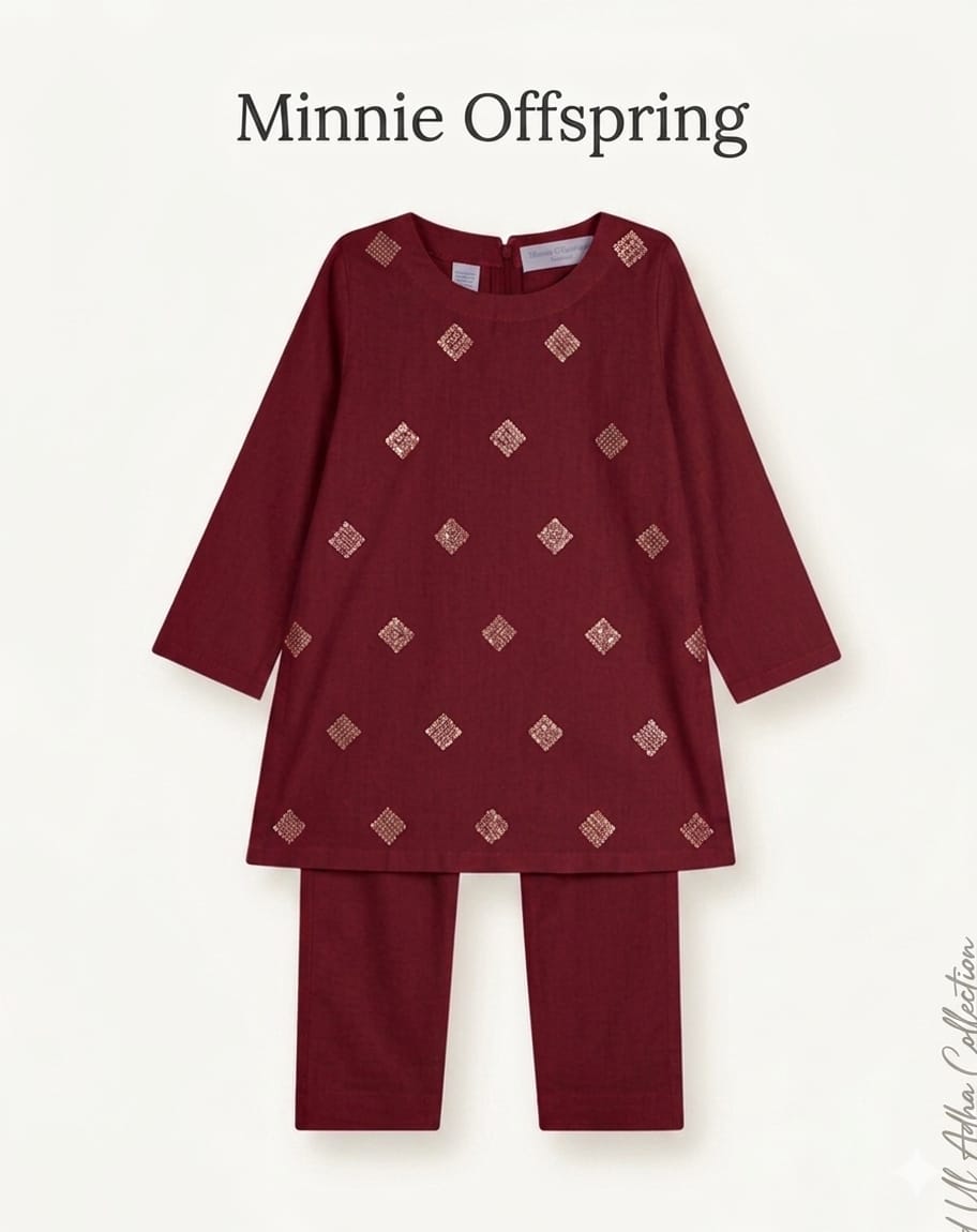 Embroidered Kameez & Trousers