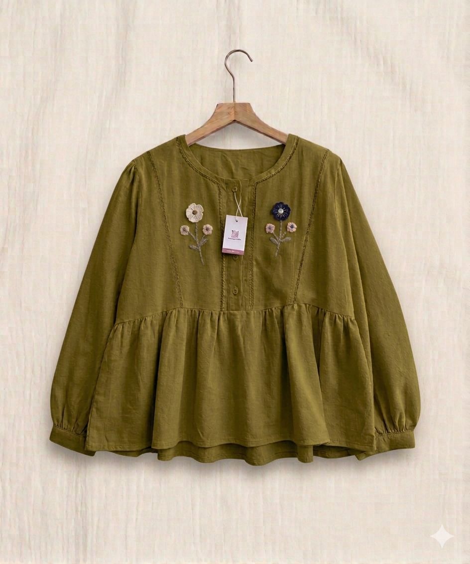 Hand Embroidered Top