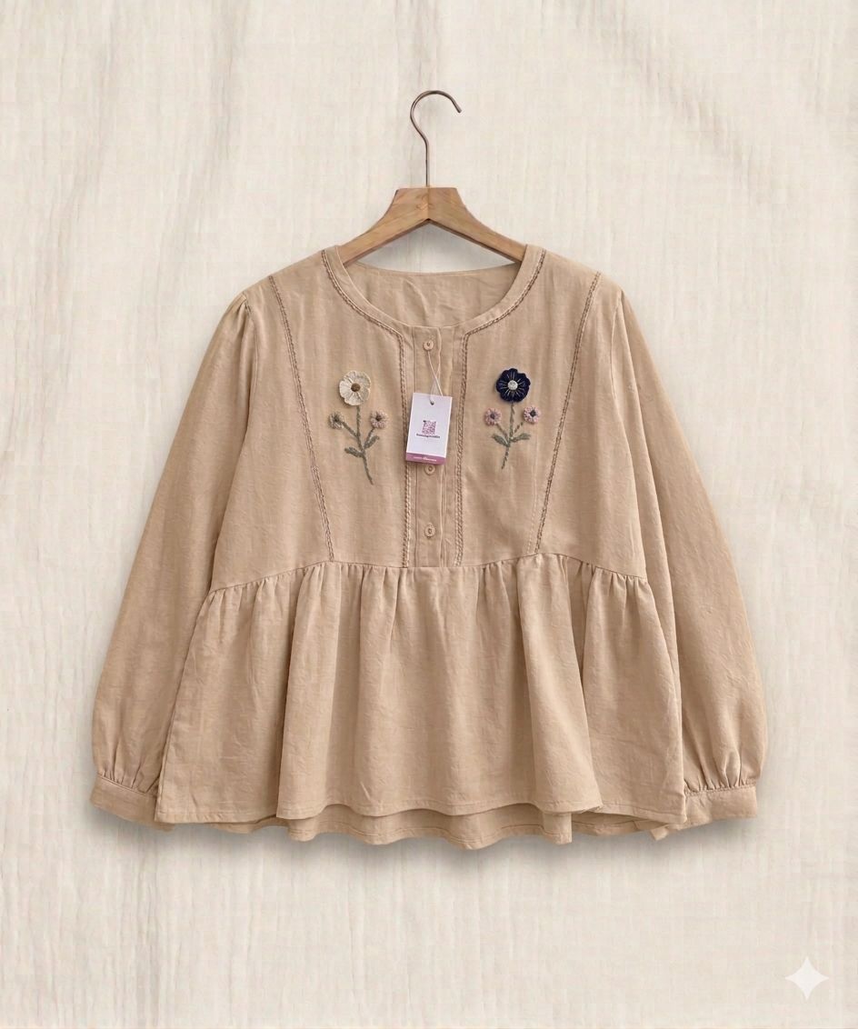 Hand Embroidered Top