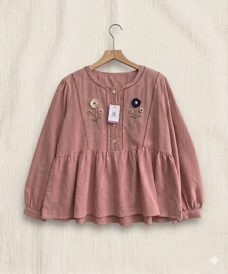 Hand Embroidered Top